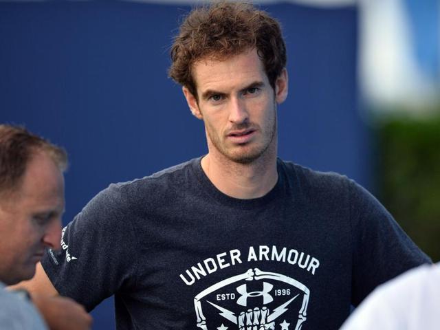 Britain's Andy Murray is pictured after a practice session at the ATP tournament at Queen's tennis club. (AFP Photo) Britain's Andy Murray is pictured after a practice session at the ATP tournament at Queen's tennis club. (AFP Photo)