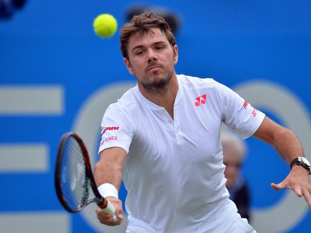 Switzerland's Stan Wawrinka returns to Spain's Fernando Verdasco at the ATP Aegon Championships tennis tournament at the Queen's Club in west London. (AFP Photo) Switzerland's Stan Wawrinka returns to Spain's Fernando Verdasco at the ATP Aegon Championships tennis tournament at the Queen's Club in west London. (AFP Photo)