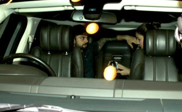 Virat Kohli dropped Anushka Sharma at the Mumbai airport when she left for Budapest. Virat Kohli dropped Anushka Sharma at the Mumbai airport when she left for Budapest.