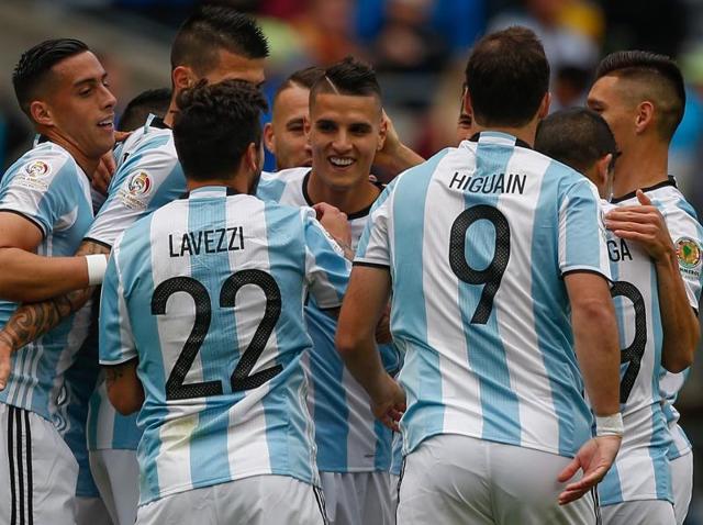 Messi was unable to score his 54th international goal, his 25-yard free kick going just wide of the goal. (Reuters) Messi was unable to score his 54th international goal, his 25-yard free kick going just wide of the goal. (Reuters)