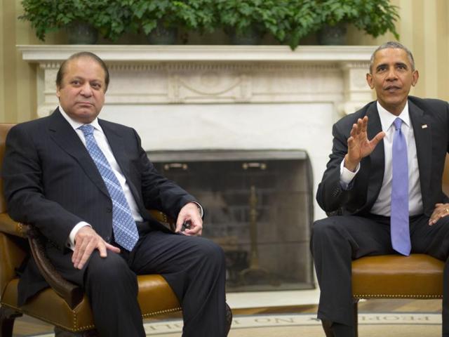 President Barack Obama with Pakistani Prime Minister Nawaz Sharif in the Oval Office of the White House in Washington. (AP File Photo) President Barack Obama with Pakistani Prime Minister Nawaz Sharif in the Oval Office of the White House in Washington. (AP File Photo)