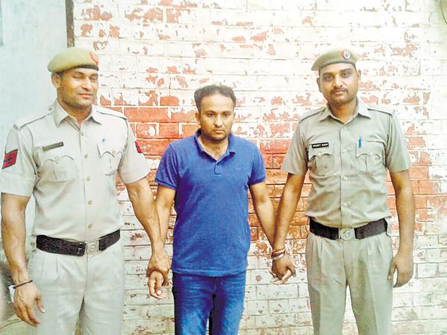 Pradeep Kumar was a contractual employee of an IT firm and had been provided access by the city police for some official work.(HT Photo)