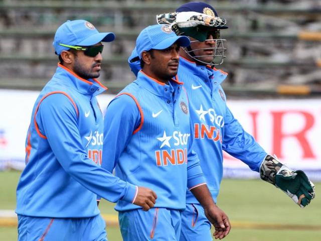 Mahendra Singh Dhoni gave enough hints on changes in the playing eleven after two easy wins against the hosts. (AFP) Mahendra Singh Dhoni gave enough hints on changes in the playing eleven after two easy wins against the hosts. (AFP)