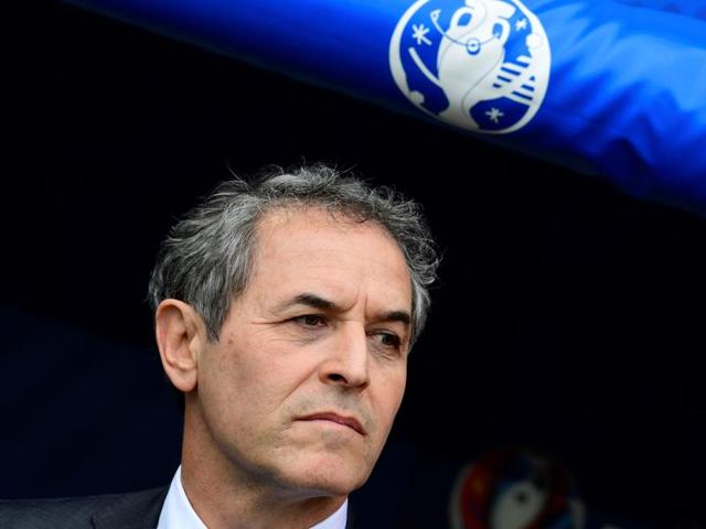 Austria's coach Marcel Koller looks on during the Euro 2016 group F football match against Hungary. (AFP Photo) Austria's coach Marcel Koller looks on during the Euro 2016 group F football match against Hungary. (AFP Photo)