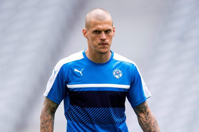 Slovakia's defender Martin Skrtel during a training session ahead of the game. (AFP) Slovakia's defender Martin Skrtel during a training session ahead of the game. (AFP)