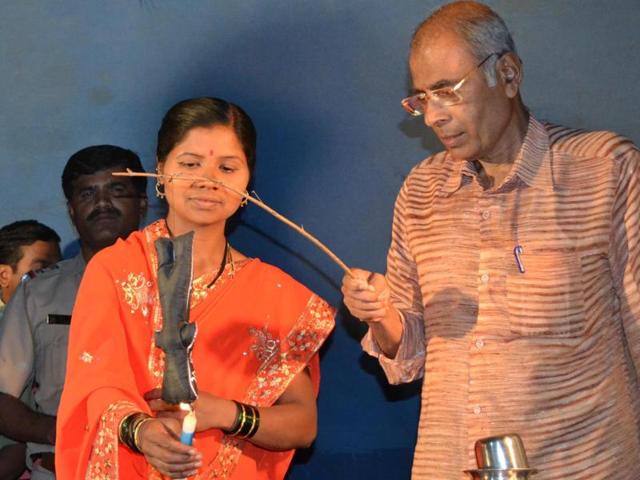 Narendra Dabholkar, a rationalist and author, was shot dead in Pune on August 20, 2013. He was involved in social reformation movements such as one-village-one-well. (File photo) Narendra Dabholkar, a rationalist and author, was shot dead in Pune on August 20, 2013. He was involved in social reformation movements such as one-village-one-well. (File photo)