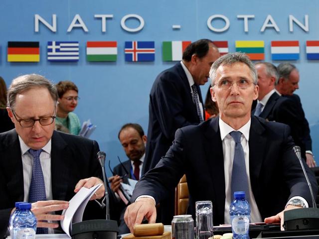 NATO Secretary-General Jens Stoltenberg chairs a NATO defence ministers meeting at the Alliance headquarters in Brussels, Belgium, June 14, 2016. (REUTERS) NATO Secretary-General Jens Stoltenberg chairs a NATO defence ministers meeting at the Alliance headquarters in Brussels, Belgium, June 14, 2016. (REUTERS)