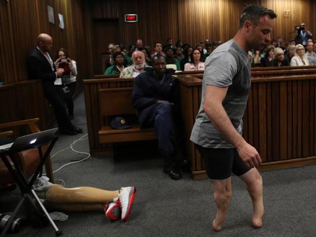 Oscar Pistorius' lawyer Barry Roux was making a final plea for the “Blade Runner”, who faces 15 years in jail.(AP)