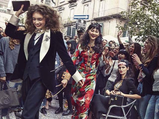 The Italian fashion house has released the images for its Autumn/Winter 2016 campaign, with the everyday citizens of Naples taking on a starring role. (Dolce & Gabbana) 