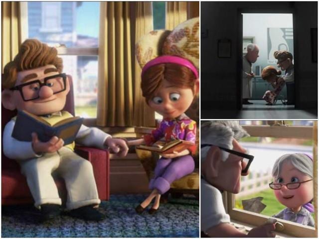 2. Up: Carl and Ellie are relationship goals and forever will be for anyone who has seen Up. This movie made us cry more in the first five minutes of the movie than all the movies combined in the last five years. A beautiful story of a couple growing old together until one of them gets left behind, all alone in this world. (Youtube)