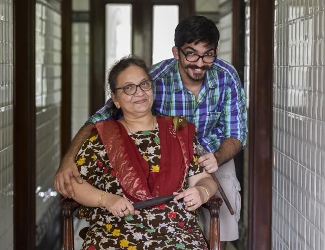 Munaf Kapadi with his mother Nafisa at their Colaba home (Photo: Kunal Patil/HT) Munaf Kapadi with his mother Nafisa at their Colaba home (Photo: Kunal Patil/HT)
