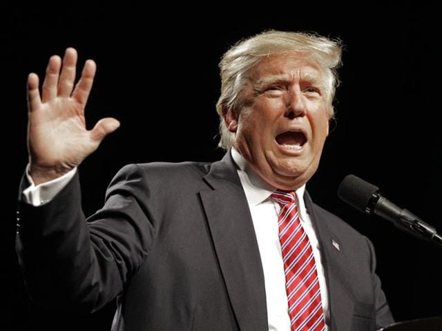 Republican presidential candidate Donald Trump speaks during a campaign rally. (AP Photo) Republican presidential candidate Donald Trump speaks during a campaign rally. (AP Photo)
