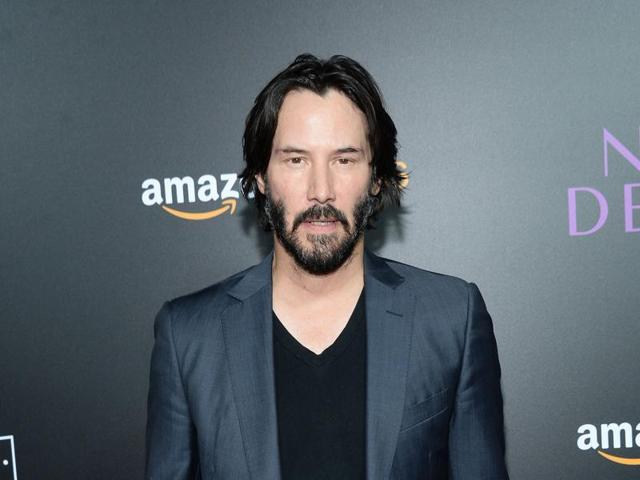 Actor Keanu Reeves attends the premiere of Amazon's The Neon Demon at ArcLight Cinemas . Reeves plays a mysterious character named Hank. (AFP)
