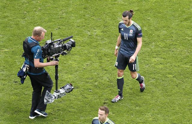 Gareth Bale walks off the pitch after his team’s loss. (AP) Gareth Bale walks off the pitch after his team’s loss. (AP)