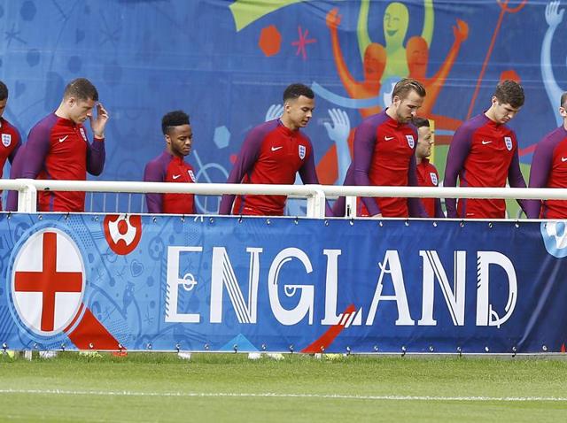 England’s players arrive for a training session in Chantilly, France. (AP Photo) England’s players arrive for a training session in Chantilly, France. (AP Photo)