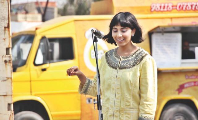 Divya Dureja of Performers’ Consortium during a spoken word performance. (Performers’ Consortium) Divya Dureja of Performers’ Consortium during a spoken word performance. (Performers’ Consortium)
