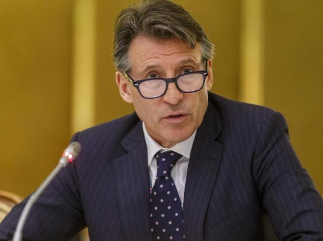 IAAF president Sebastian Coe during a meeting of the IAAF Council at the Grand Hotel in Vienna, Austria. (IAAF/Getty Images via AP File Photo) IAAF president Sebastian Coe during a meeting of the IAAF Council at the Grand Hotel in Vienna, Austria. (IAAF/Getty Images via AP File Photo)