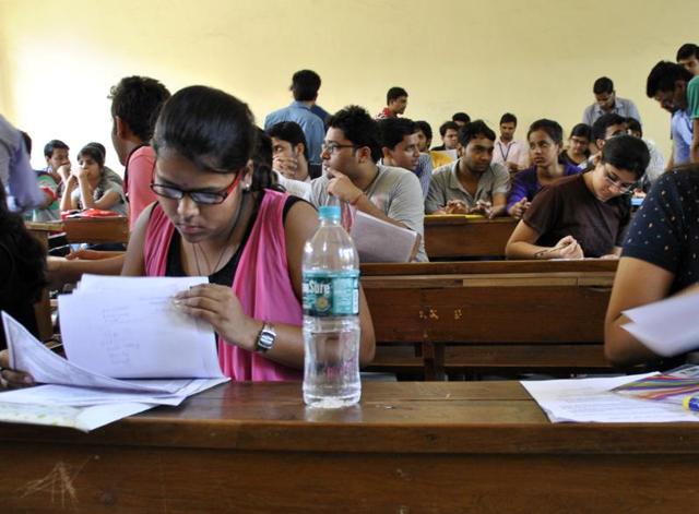 With entrances set to begin on June 19, students are apprehensive about the new format. There are no sample papers and pre-defined syllabus to guide the students. (Chinmaya Sharma/HT File) With entrances set to begin on June 19, students are apprehensive about the new format. There are no sample papers and pre-defined syllabus to guide the students. (Chinmaya Sharma/HT File)