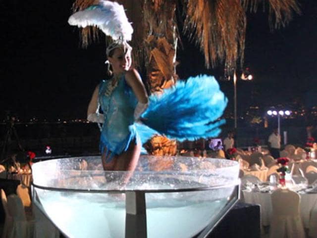 There is growing demand for foreign models at fancy events which put up live human displays as part of the decor. Foreigners, typically, are more preferred for the job and get paid much better than their Indian counterparts. (Handout photos) There is growing demand for foreign models at fancy events which put up live human displays as part of the decor. Foreigners, typically, are more preferred for the job and get paid much better than their Indian counterparts. (Handout photos)