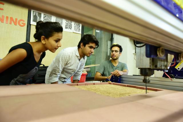 FabLab CEPT is one of the oldest makerspaces in India and is one of the few to offer free access to all its machine. (Mayur Bhatt/ HT Photo)
