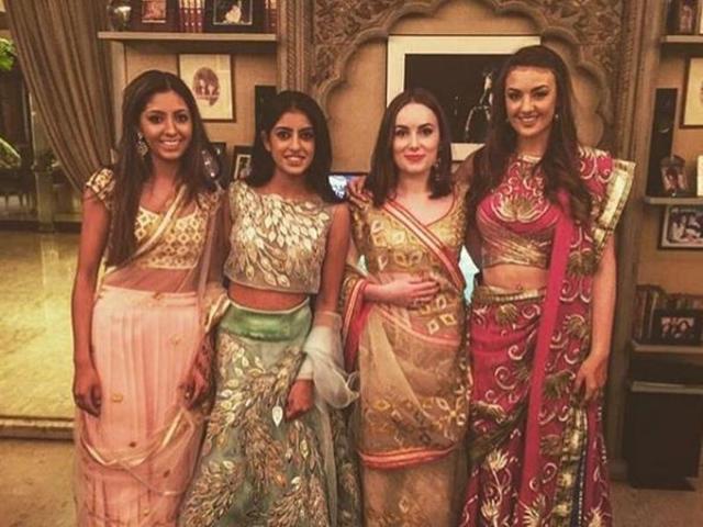 Navya Naveli Nada (2nd from left) posted this picture on Instagram. 