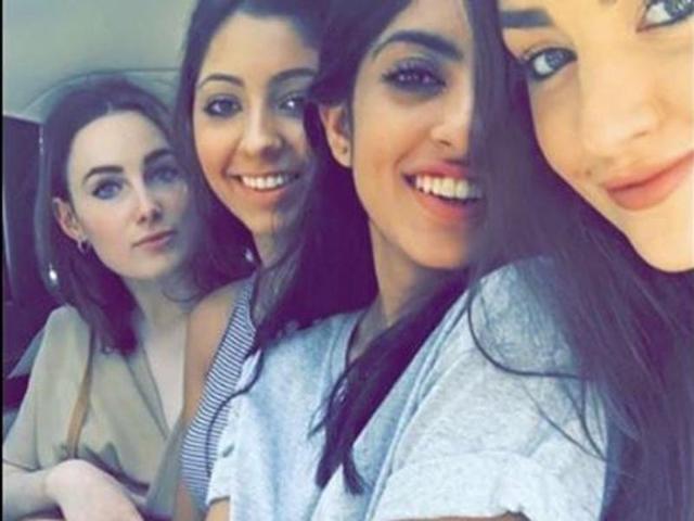 Navya with her gang of girls. (Instagram) 