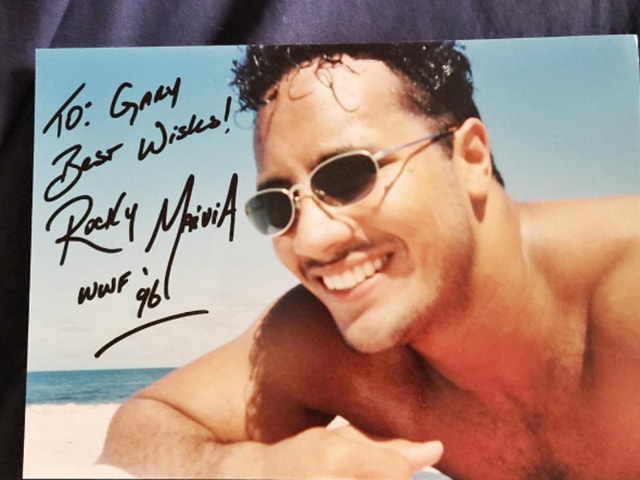 At the height of his WWE career, The Rock also found the time to do this. (Instagram) 
