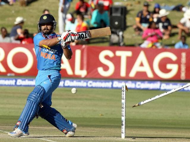 Kedar Jadhav gets out bowled. (AP) Kedar Jadhav gets out bowled. (AP)