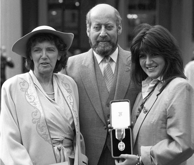 File photo of Clement Freud with his wife Jill, left, and daughter Emma after receiving his knighthood at Buckingham Palace, in London. (AP) File photo of Clement Freud with his wife Jill, left, and daughter Emma after receiving his knighthood at Buckingham Palace, in London. (AP)