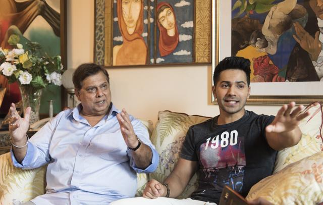 David Dhawan says Varun Dhawan was very energetic and naughty as a kid. (Aalok Soni/HT Photo)