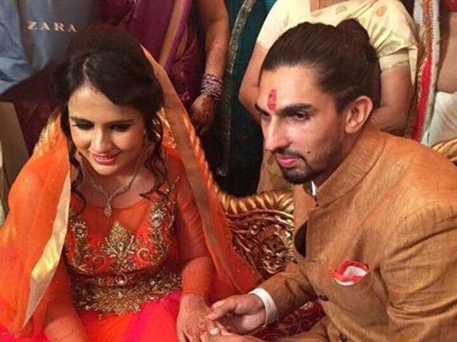 Indian bowler Ishant Sharma got engaged to basketballer Pratima Singh on Sunday.(Picture courtesy: Pratima Singh/Facebook)