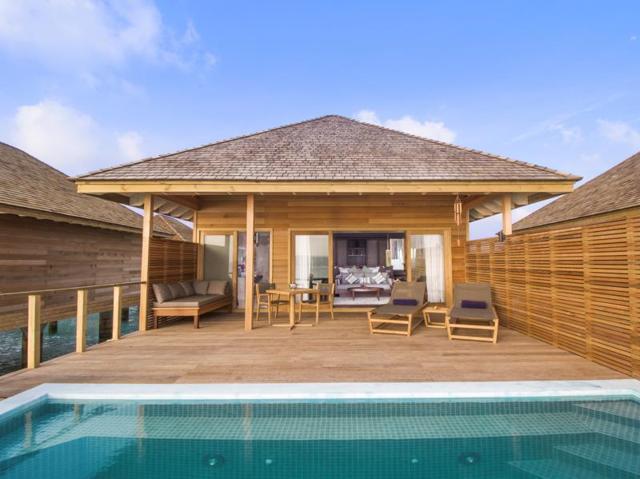 The Hurawalhi Island Resort is comprised of 90 over-water villas. (AFP) The Hurawalhi Island Resort is comprised of 90 over-water villas. (AFP)