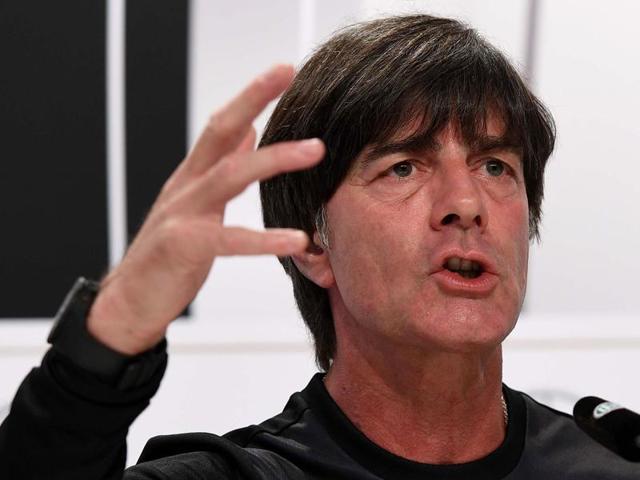 Germany's coach Joachim Loew looks over at the start of the Euro 2016 group C football match. (AFP Photo) Germany's coach Joachim Loew looks over at the start of the Euro 2016 group C football match. (AFP Photo)