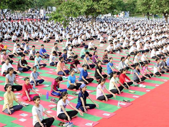 a total of 34,900 participants - 10400 from Punjab, 7,500 from Haryana and 17,000 from UT - have been shortlisted for the event . (Keshav Singh/HT Photo)