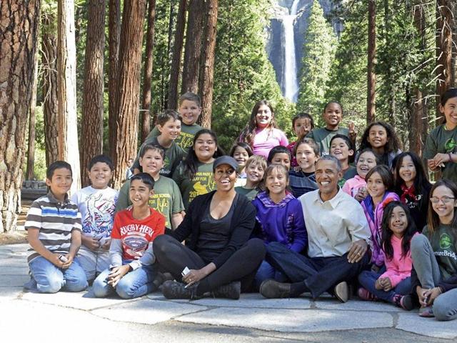 Look who’s here! Picture-perfect Obamas visit national park | Hindustan ...