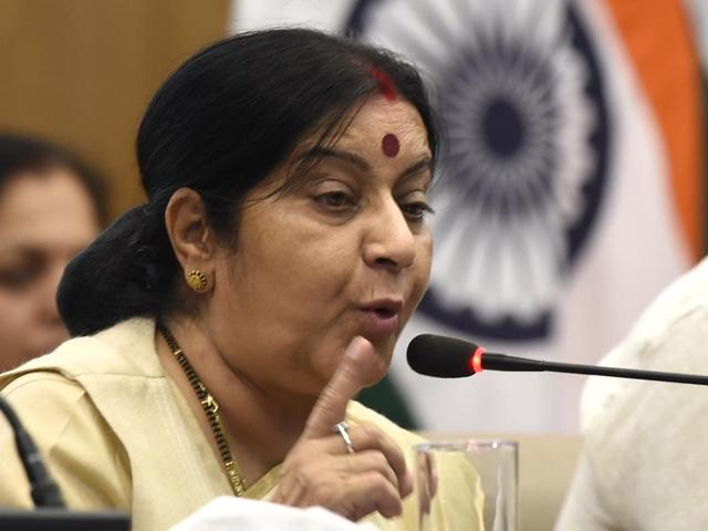 External affairs minister Sushma Swaraj told reporters that China was not opposing India’s entry into the Nuclear Suppliers Group, but that it has raised objections relating to criteria and processes. (Arvind Yadav/HT Photo) External affairs minister Sushma Swaraj told reporters that China was not opposing India’s entry into the Nuclear Suppliers Group, but that it has raised objections relating to criteria and processes. (Arvind Yadav/HT Photo)