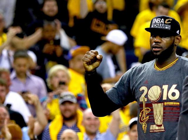 LeBron James after Cleveland Cavaliers’ win. (AFP) LeBron James after Cleveland Cavaliers’ win. (AFP)