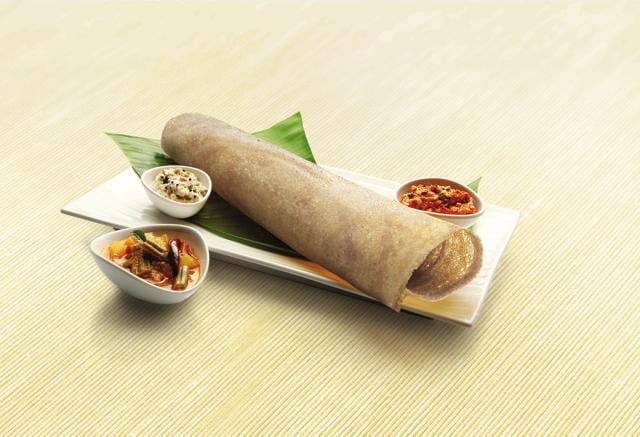 Ragi Dosa at Sagar Ratna. Ragi Dosa at Sagar Ratna.