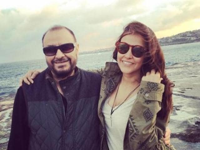 Thanking her dad for her adventurous streak, Neha Dhupia shared this picture. (Instagram)