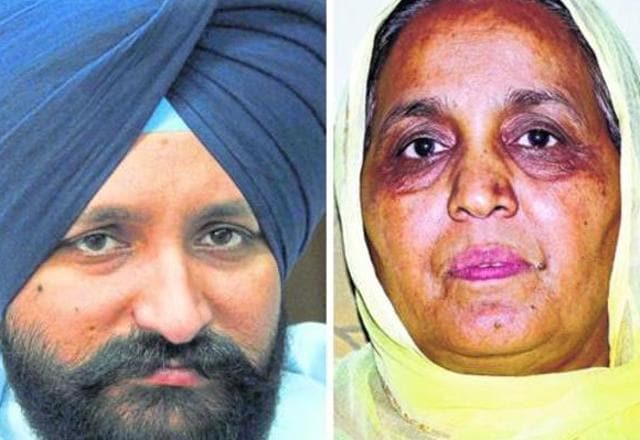 Harinderpal Singh Chandumajra and Kuldeep Kaur Tohra. (HT Photos)