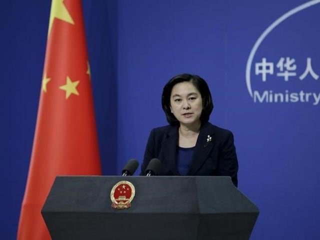 In this file photo, Hua Chunying, the spokesperson of China's foreign ministry, can be seen speaking at a news conference in Beijing.(Reuters)