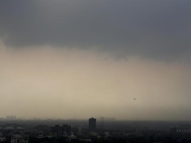 But every cloud has a silver lining -- the cloud cover promised much-needed respite to Delhi’s residents, suffering the intense summer heat. (Saumya Khandelwal/HT Photo) But every cloud has a silver lining -- the cloud cover promised much-needed respite to Delhi’s residents, suffering the intense summer heat. (Saumya Khandelwal/HT Photo)
