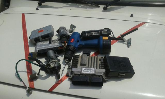 Some equipment recovered from the robbers.