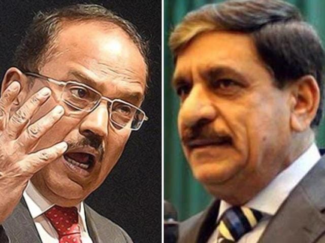 A combination photo of national security advisor Ajit Doval and his Pakistani counterpart Nasser Khan Janjua. (File Photo) A combination photo of national security advisor Ajit Doval and his Pakistani counterpart Nasser Khan Janjua. (File Photo)