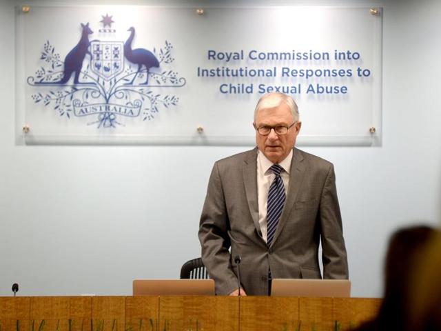 This handout photo taken and released from the Royal Commission into Institutional Responses to Child Sexual Abuse on June 21, 2016 shows Commissioner Peter McClellan, head of the Royal Commission into Institutional Responses to Child Sexual Abuse, during the commission's public hearing in Sydney into the Australian Defence Force. (AFP Photo) This handout photo taken and released from the Royal Commission into Institutional Responses to Child Sexual Abuse on June 21, 2016 shows Commissioner Peter McClellan, head of the Royal Commission into Institutional Responses to Child Sexual Abuse, during the commission's public hearing in Sydney into the Australian Defence Force. (AFP Photo)