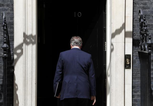Britain's Prime Minister David Cameron walks back into 10 Downing Street after speaking about the EU referendum in London on Tuesday. (Reuters) Britain's Prime Minister David Cameron walks back into 10 Downing Street after speaking about the EU referendum in London on Tuesday. (Reuters)