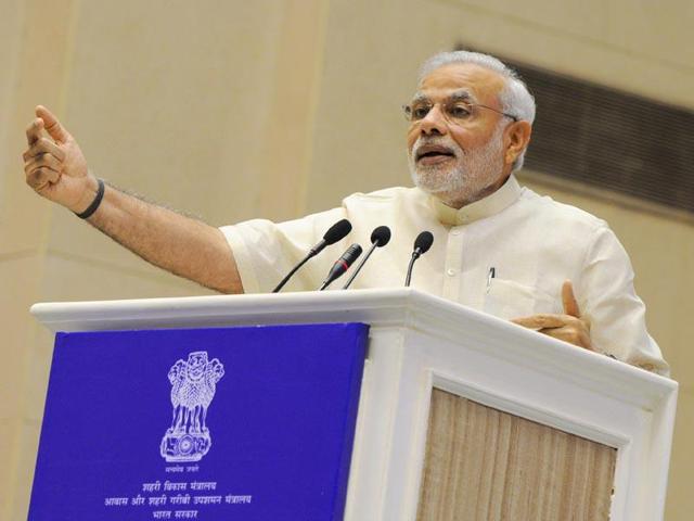 Prime Minister Narendra Modi addresses a ceremony at the launch of Smart Cities Mission in New Delhi (AFP File Photo) Prime Minister Narendra Modi addresses a ceremony at the launch of Smart Cities Mission in New Delhi (AFP File Photo)