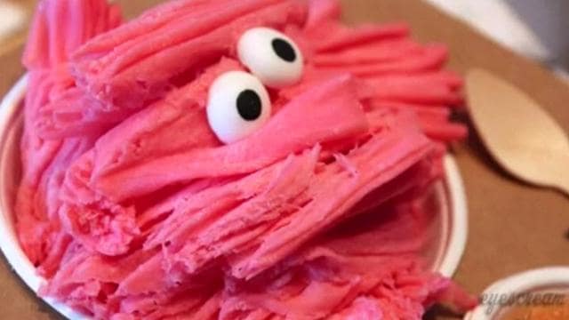 <p>Ice cream desserts with sugar ball eyes attached to them have been making waves on social media with videos of the colourful creations earning thousands of views.</p><p>The desserts come from a Barcelona-based ice cream shop called &ldquo;Eyescream and friends&rdquo;. There's also shop in Cairo and more branches are set to open shops in Singapore, United Arab Emirates and Kuwait.</p><p>The dishes are created by shaving different coloured ice creams onto a plate and topped with a set of sugary eyeballs.</p>