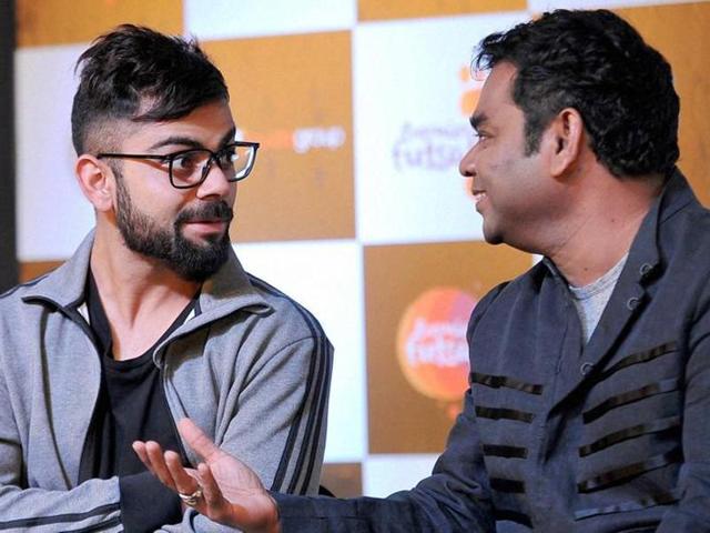 If Rahman is to be believed, Virat is almost “pitch perfect” even in the recording studio. (Hindustan Times) If Rahman is to be believed, Virat is almost “pitch perfect” even in the recording studio. (Hindustan Times)