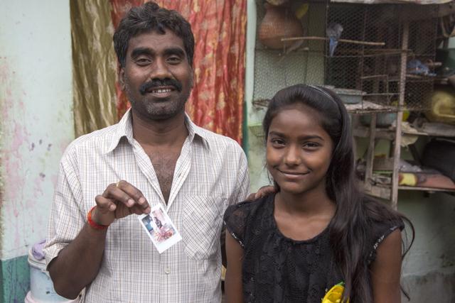 Deepak with his daughter Rinki in Kolkata. Deepak with his daughter Rinki in Kolkata.